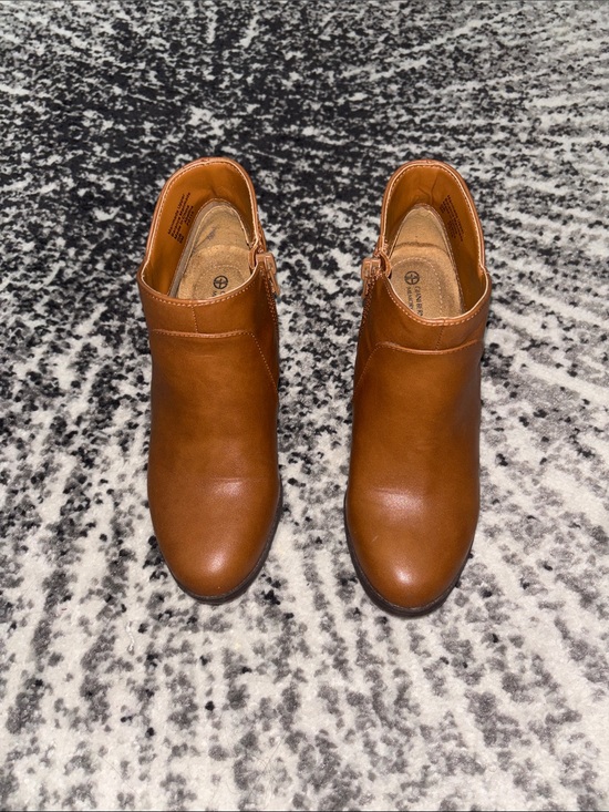 Giani Bernini Shoes - Women's Leather Ankle Boots - Classic Side-Zip Booties, Sz 5